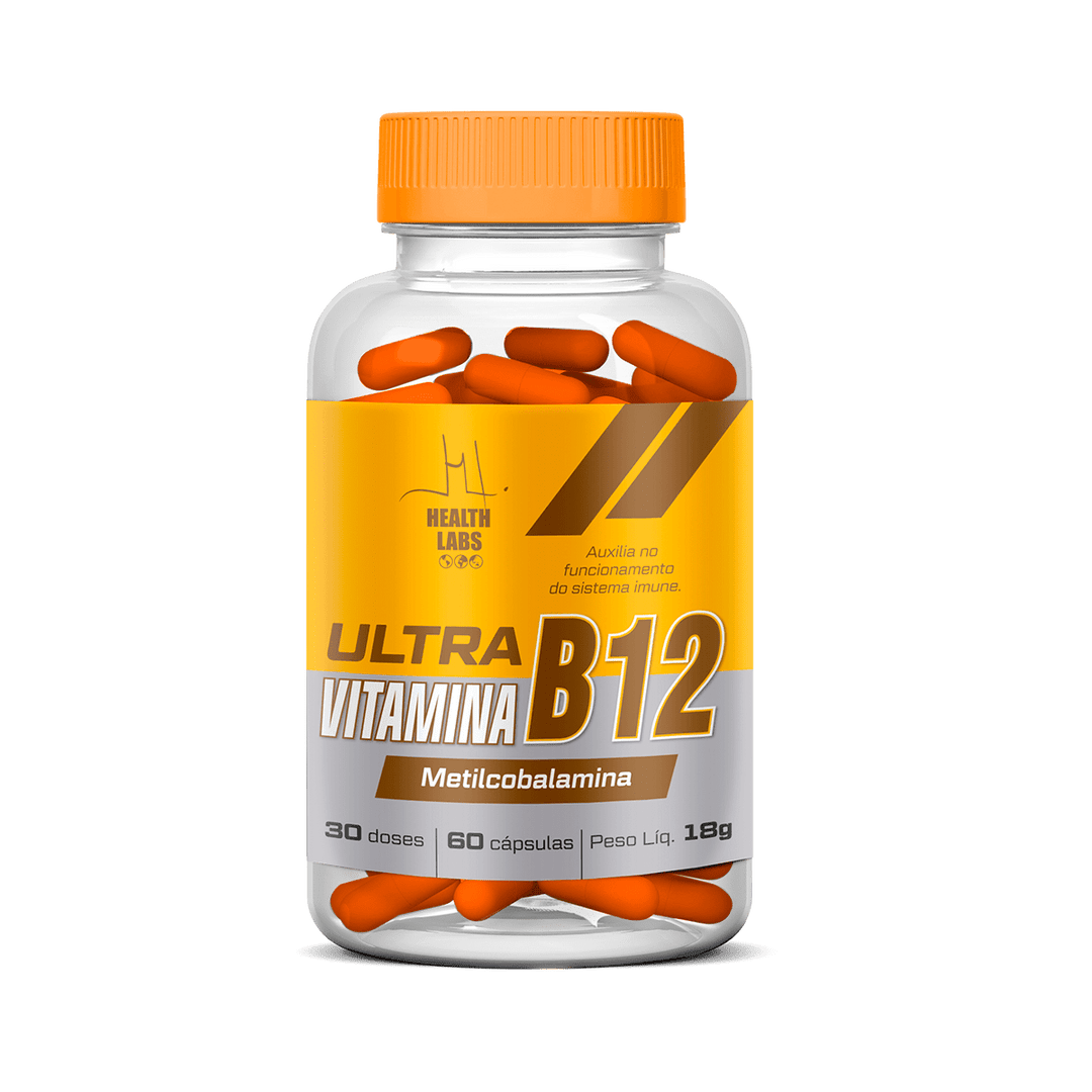 Vitamina B12 Metilcobalamina 60 Cápsulas Health Labs