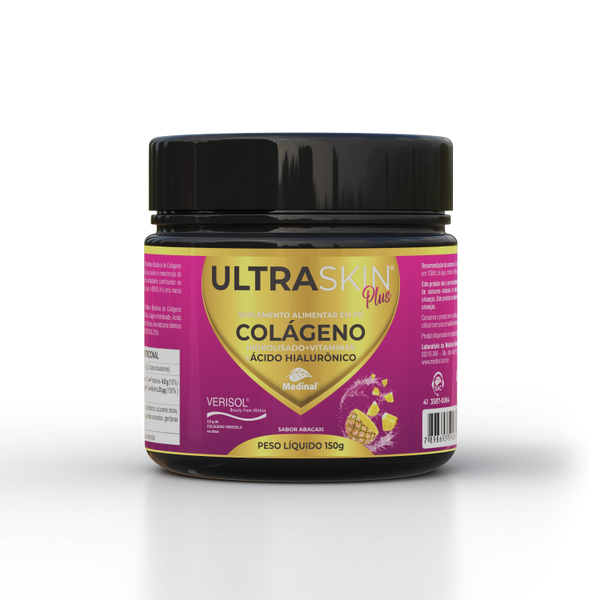 Ultraskin Plus Colágeno Verisol / Acido Hialuronico 150G Abacaxi