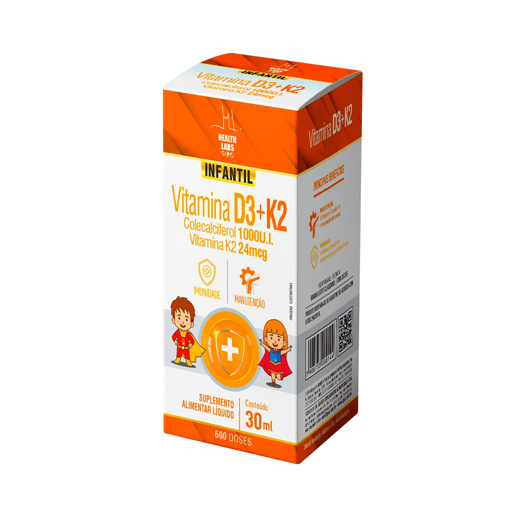 Vitamina D3 K2 Infantil 30ml | Health Labs