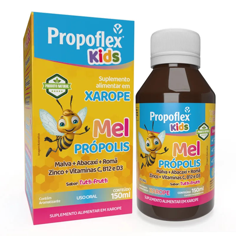 Propoflex Xarope de Mel e Própolis 150ml sabor Tutti-Frutti | Apis Vida